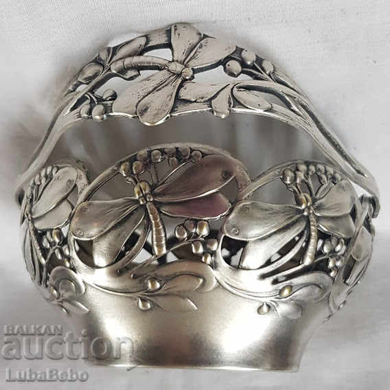 Livrarea Coș placat cu argint cu sticlă WMF - ART Nouveau