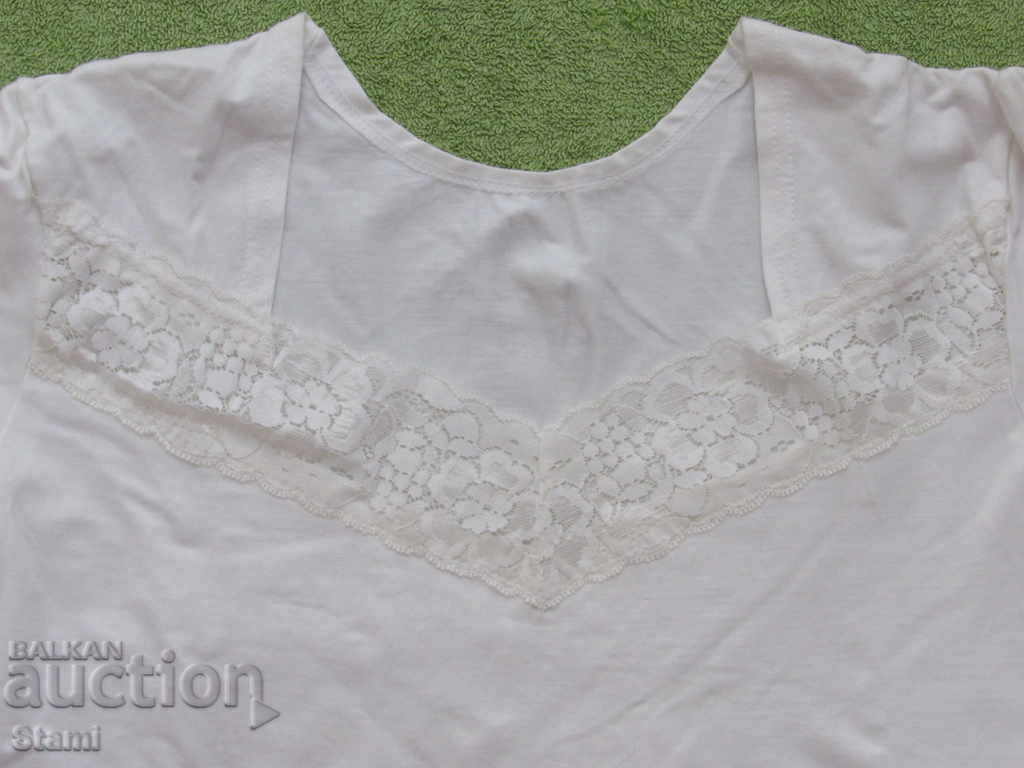 Λευκό γυναικείο κορσάζ με μακριά μανίκια, νέο, μέγεθος Μ - 6 Λευκό γυναικείο κορσάζ με μακριά μανίκια, νέο, μέγεθος Μ - 6