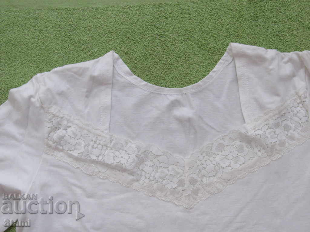 Λευκό γυναικείο κορσάζ με μακριά μανίκια, νέο, μέγεθος Μ - 7 Λευκό γυναικείο κορσάζ με μακριά μανίκια, νέο, μέγεθος Μ - 7