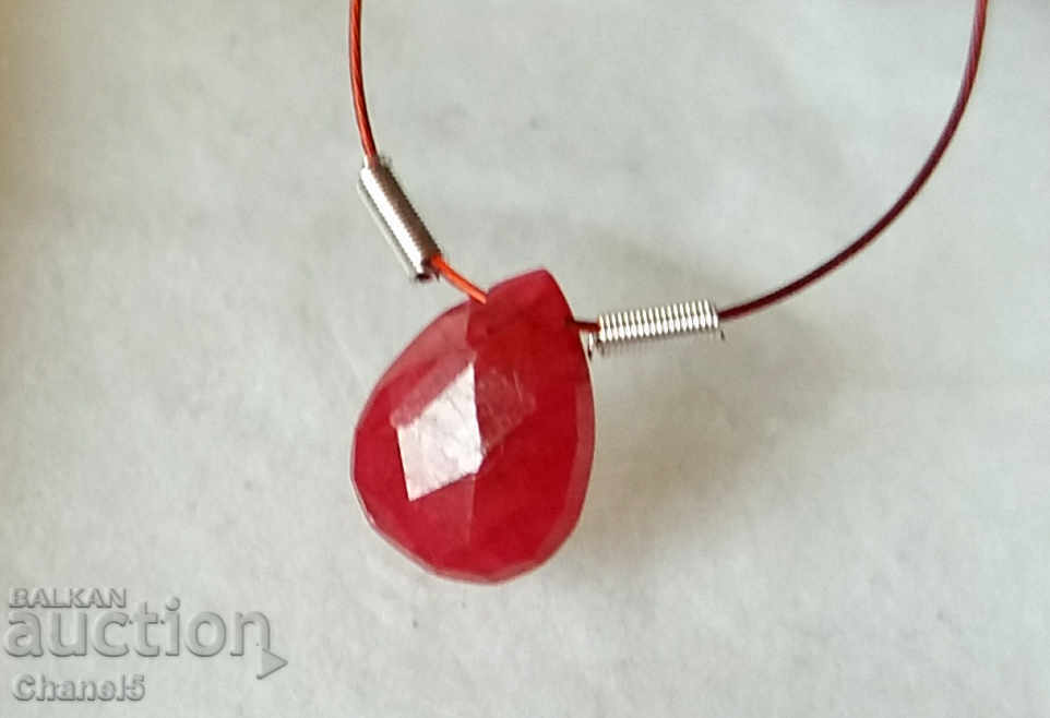 NATURAL RUBY - DROP - 0.40 carats (2) with price 19.00 BGN | € 9.71 NATURAL RUBY - DROP - 0.40 carats (2) with price 19.00 BGN | € 9.71