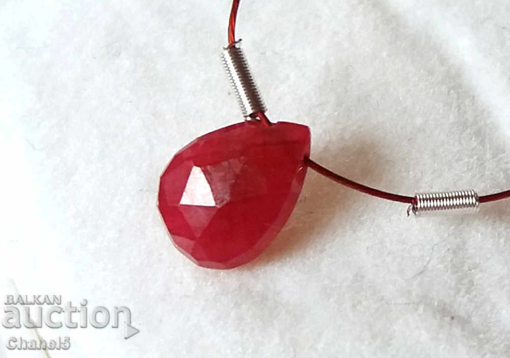 NATURAL RUBY - DROP - 0.40 carats (2) - 5 NATURAL RUBY - DROP - 0.40 carats (2) - 5