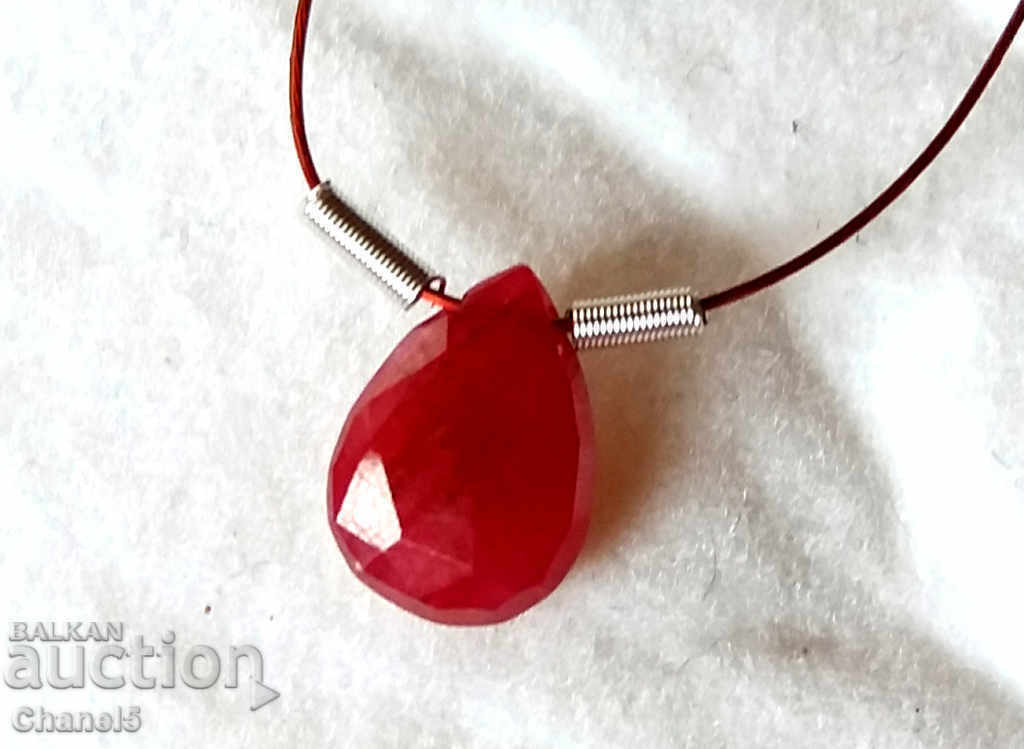 NATURAL RUBY - DROP - 0.40 carats (2) - 6 NATURAL RUBY - DROP - 0.40 carats (2) - 6