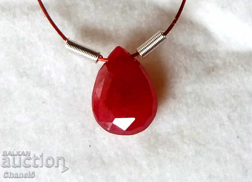 NATURAL RUBY - DROP - 0.40 carats (2) - 7 NATURAL RUBY - DROP - 0.40 carats (2) - 7