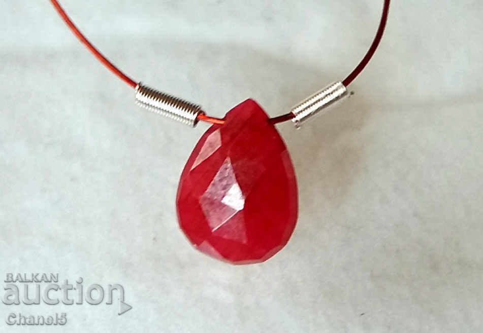 NATURAL RUBY - DROP - 0,40 καράτια (2)