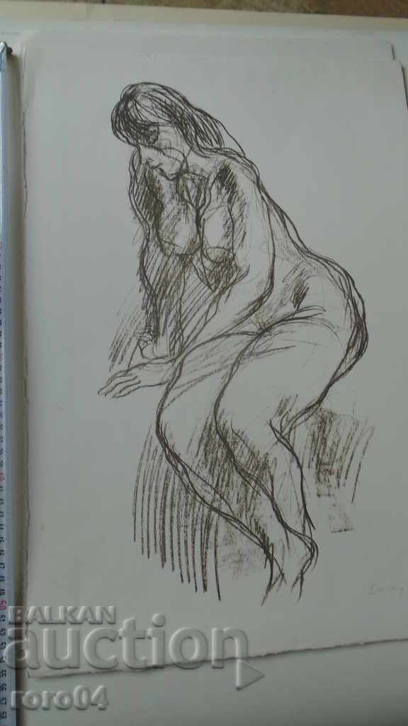 Auction SVETLIN RUSEV (1933 - 2018) NAKED FEMALE BODY Auction SVETLIN RUSEV (1933 - 2018) NAKED FEMALE BODY