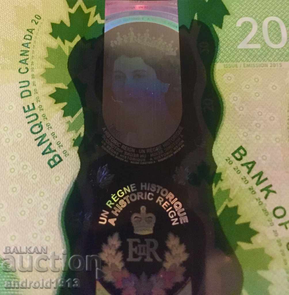 Delivery of CANADA - $ 20 2015, P-111, UNC, JUBILEE, ROW Delivery of CANADA - $ 20 2015, P-111, UNC, JUBILEE, ROW