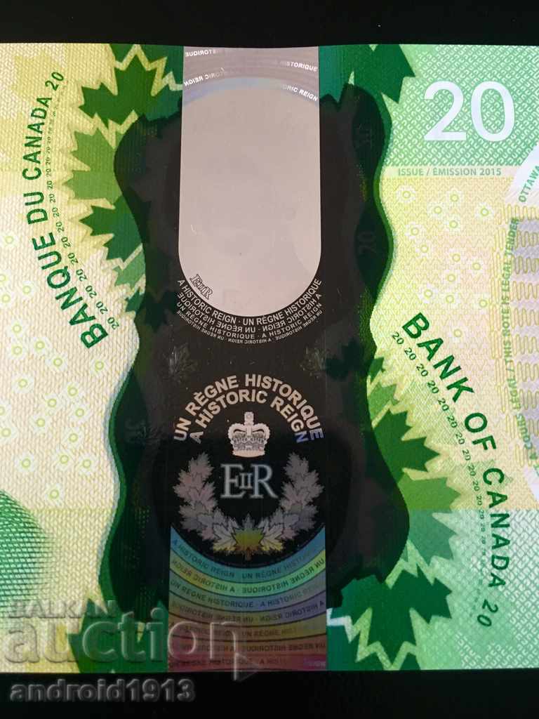 CANADA - $ 20 2015, P-111, UNC, JUBILEE, ROW - 5 CANADA - $ 20 2015, P-111, UNC, JUBILEE, ROW - 5