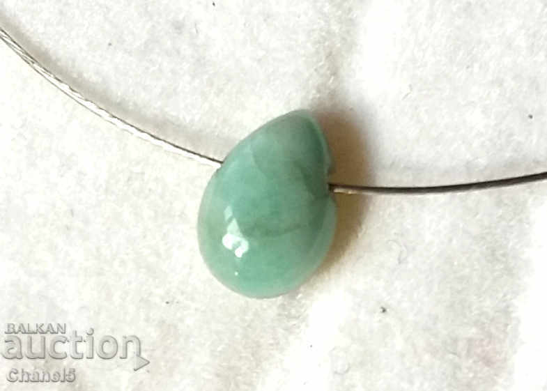 NATURAL EMERALD - DROP, CABOSON - 0.55 carats (38) with price 8.50 BGN | € 4.35 NATURAL EMERALD - DROP, CABOSON - 0.55 carats (38) with price 8.50 BGN | € 4.35