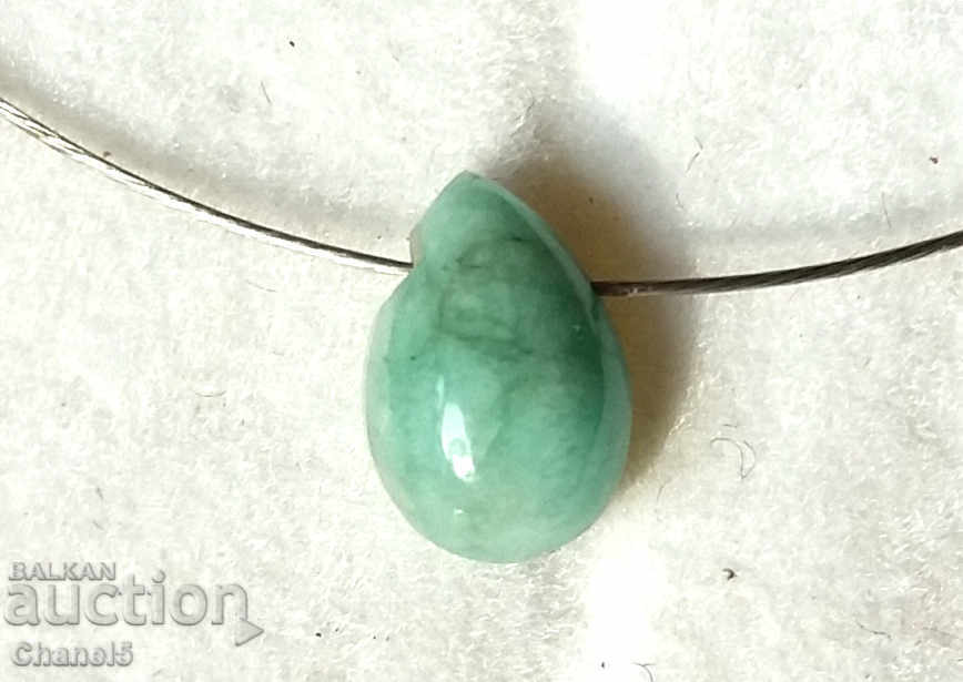 Auction NATURAL EMERALD - DROP, CABOSON - 0.80 carats (40) Auction NATURAL EMERALD - DROP, CABOSON - 0.80 carats (40)