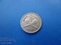 RS (23) New Zealand 3 Pennies 1948 UNC Rare