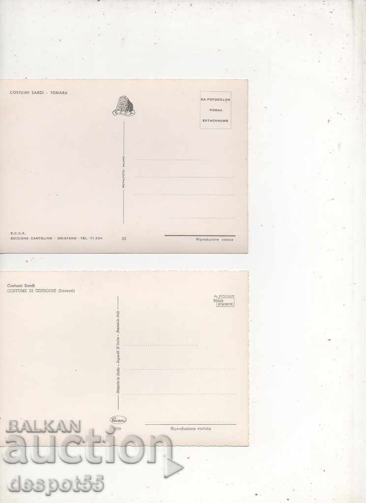 Delivery of Italy. Sardinia - Folk costumes. Delivery of Italy. Sardinia - Folk costumes.