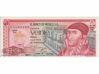 20 Peso Pesos 1977 UNC Mexic