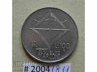 100 liras 1974 Italia