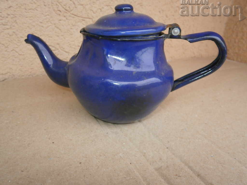 SMALL enameled teapot 60s vintage retro with price 21.00 BGN | € 10.74 SMALL enameled teapot 60s vintage retro with price 21.00 BGN | € 10.74