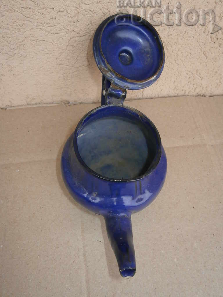 Auction SMALL enameled teapot 60s vintage retro Auction SMALL enameled teapot 60s vintage retro