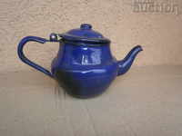 SMALL enameled teapot 60s vintage retro