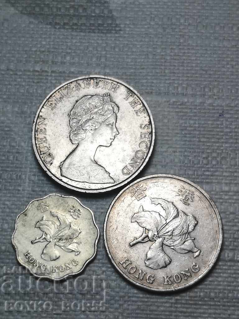 Trei monede de dolari din Hong Kong din Hong Kong cu preț 12.00 BGN | € 6.14