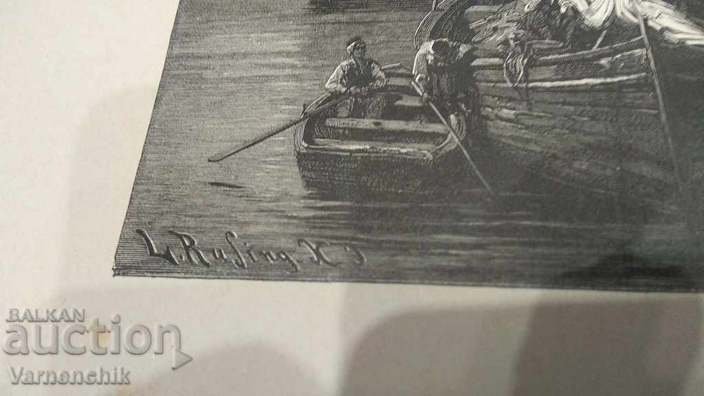 Old antique engraving lithograph with ISTANBUL MOTIVE 19th century - 5 Old antique engraving lithograph with ISTANBUL MOTIVE 19th century - 5