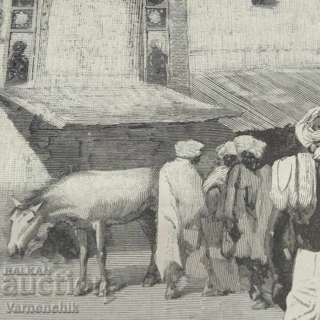 Old antique engraving lithograph with Orientals MOTIF 19th century - 6 Old antique engraving lithograph with Orientals MOTIF 19th century - 6