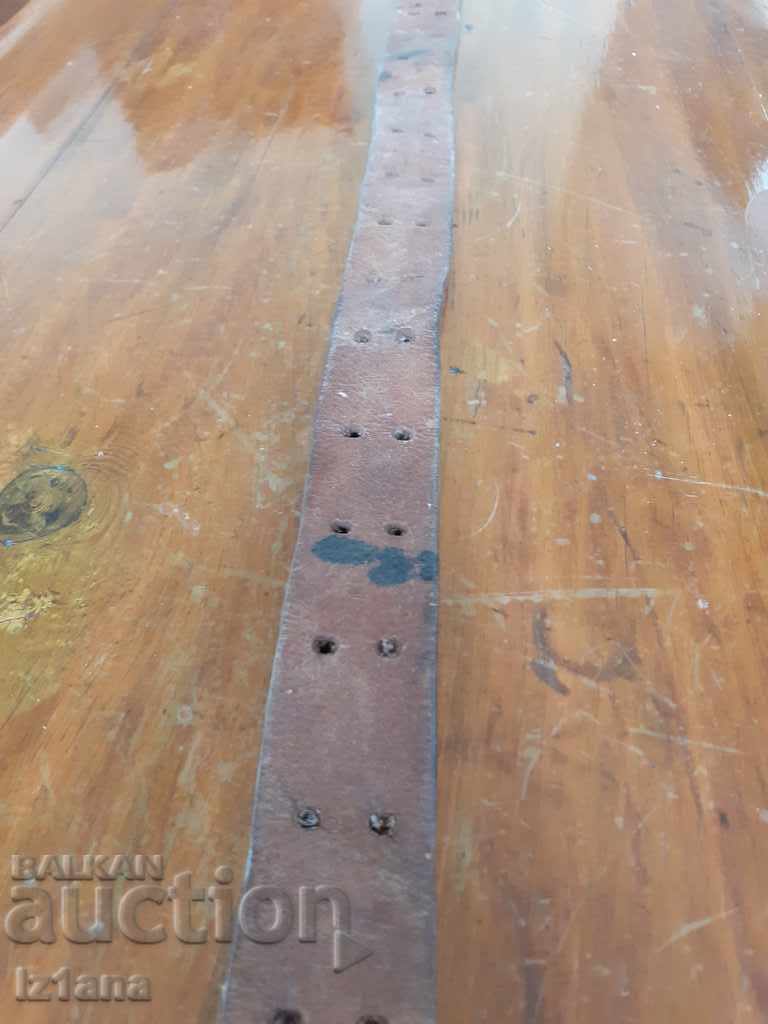 Old leather strap with price 15.00 BGN | € 7.67 Old leather strap with price 15.00 BGN | € 7.67