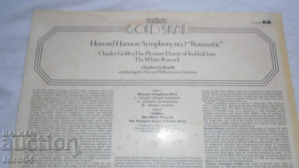 Delivery of RCA GOLD SEAL - GL 25021