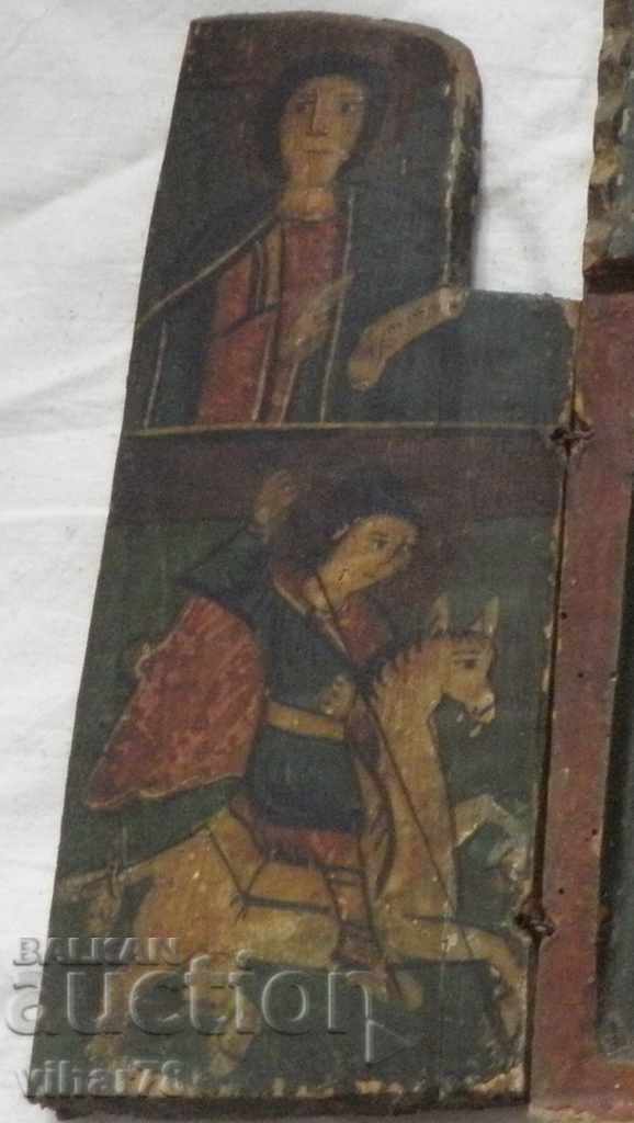 Old home icon, triptych - 5