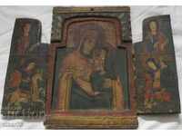 Old home icon, triptych