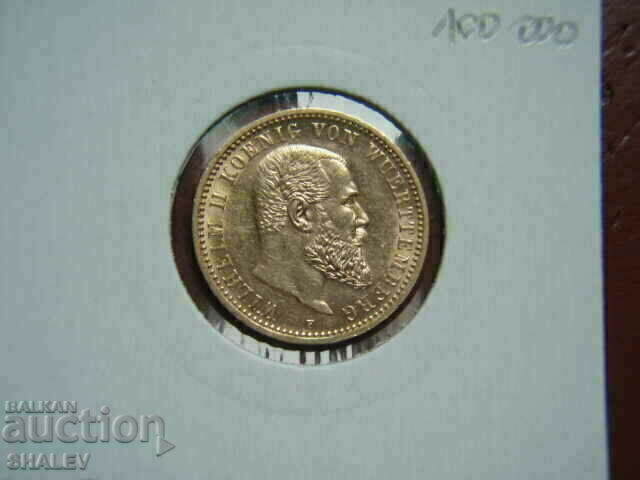 10 Mark 1909 Wurtemberg (Germany) Württemberg - AU (gold) - 5