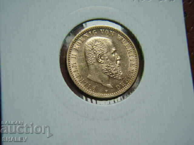 10 Mark 1909 Wurtemberg (Germany) Württemberg - AU (gold) - 7