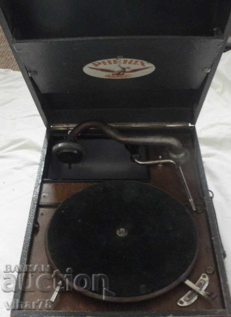 PHENIX collectible crank record player