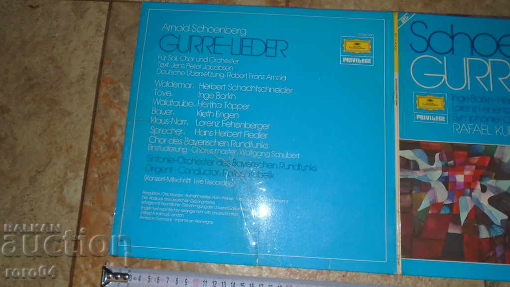 Auction  SCHOENBERG Gurre Lieder KUBELIK