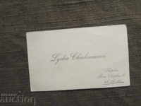 Business card Lydia Shishmanova