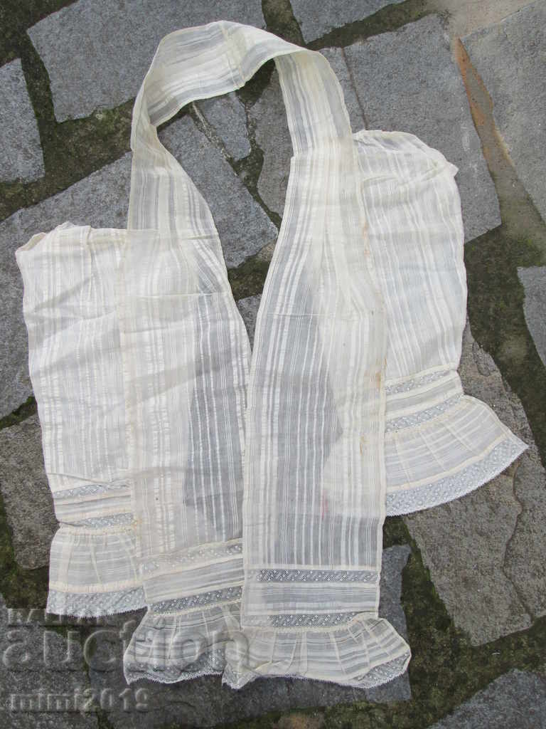 Delivery of 19th century silk kenar chaise for wedding -sleeves and scarf Delivery of 19th century silk kenar chaise for wedding -sleeves and scarf