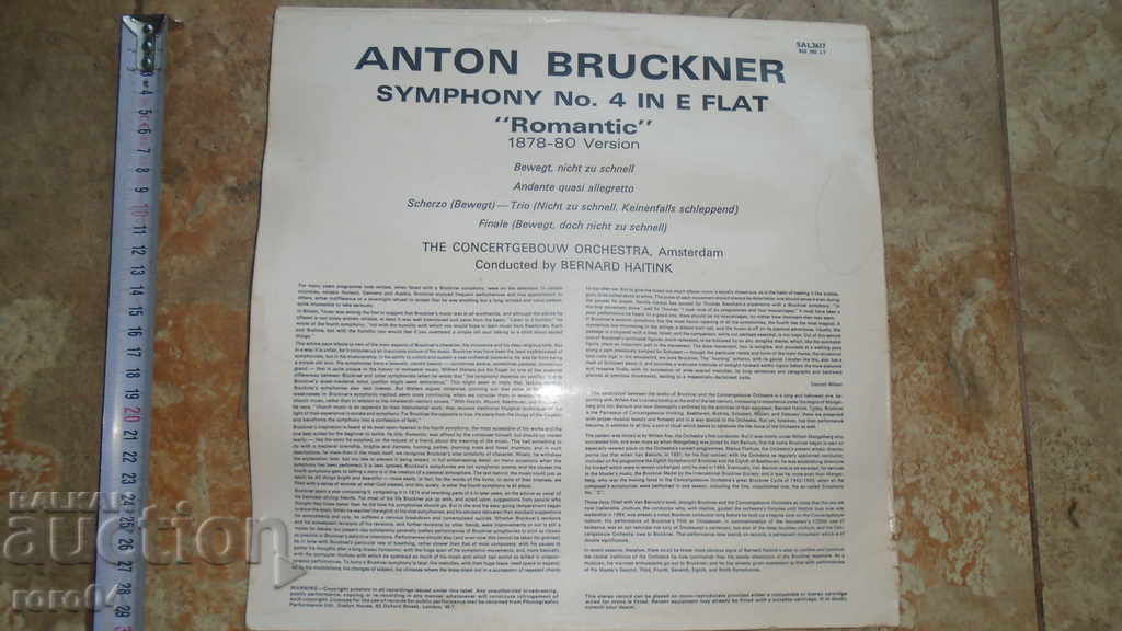 Licitație Simfonia Bruckner nr. 4 Romantic
