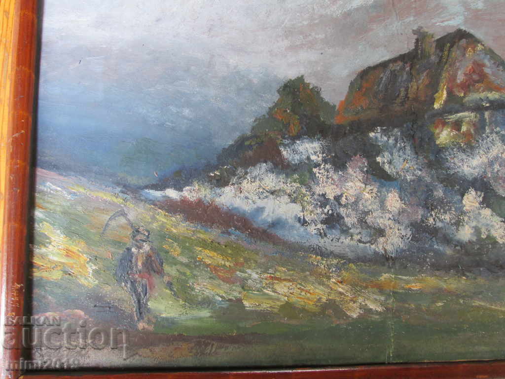 1931г. стара картина ,масло, картон, 40х30см с цена 48.00 лв. | € 24.54 1931г. стара картина ,масло, картон, 40х30см с цена 48.00 лв. | € 24.54