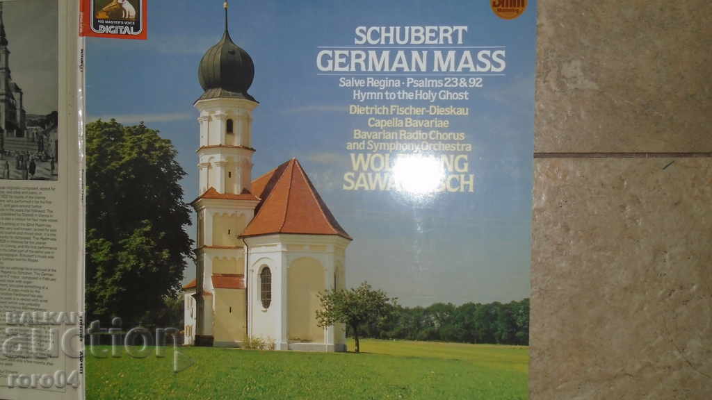 Auction SCHUBERT - GERMAN MASS Auction SCHUBERT - GERMAN MASS