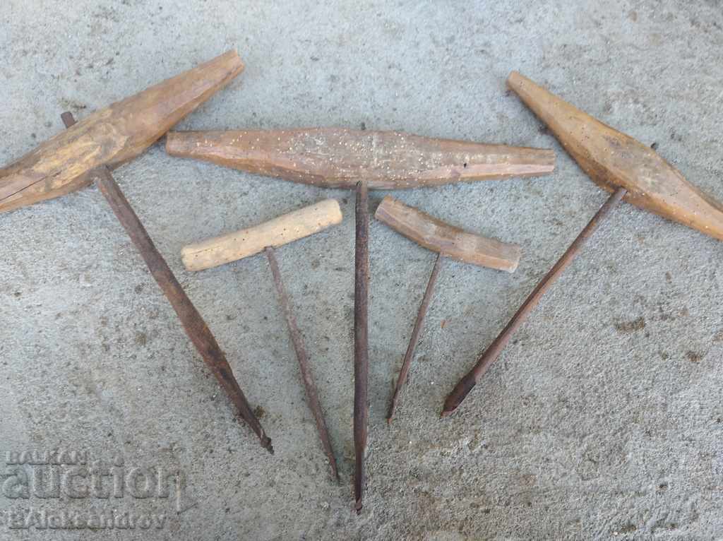 Set of old hand drills