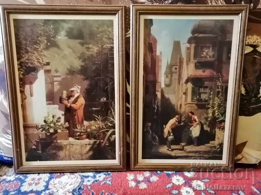 Lot tablouri germane de CARL SPITZWEG (1808-1885)