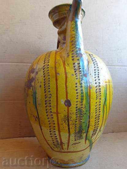 Vinegar, large krondir, unique ceramics, jug, pitcher with price 155.00 BGN | € 79.25 Vinegar, large krondir, unique ceramics, jug, pitcher with price 155.00 BGN | € 79.25