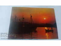 Postcard Sozopol Sunset 1983