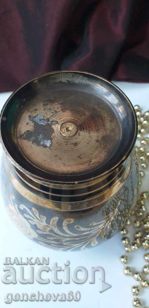 Vintage brass vase with ornaments - 5 Vintage brass vase with ornaments - 5