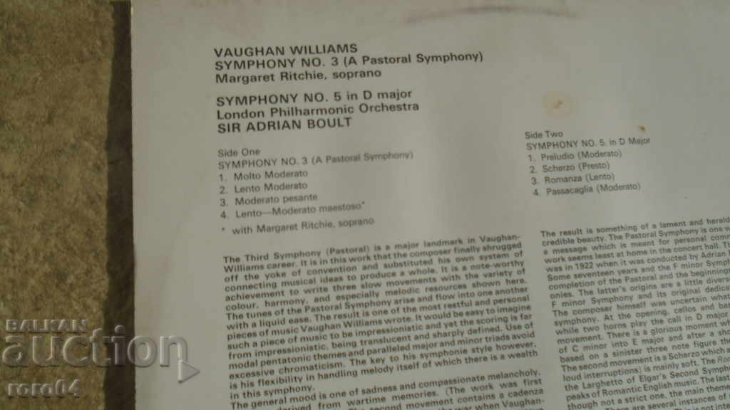Delivery of Vaughan Williams Delivery of Vaughan Williams