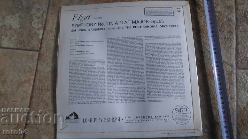 Delivery of Elgar Symphony No. 1 / Barbirolli Delivery of Elgar Symphony No. 1 / Barbirolli