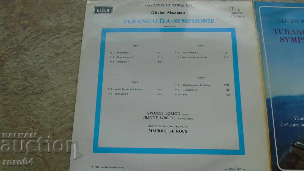 Delivery of Olivier Messiaen - Turangalila Symphonie