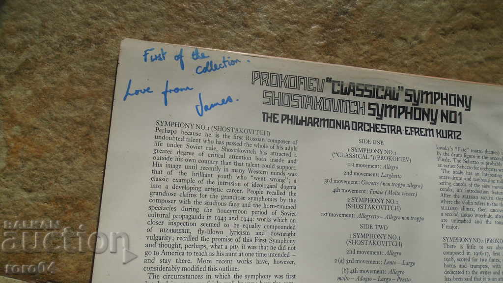 Delivery of Prokofiev / Shostakovich Symphony No. 1 Delivery of Prokofiev / Shostakovich Symphony No. 1