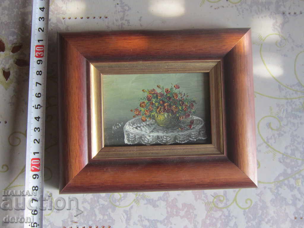 Old painting signed thumbnail 2 with price 120.00 BGN | € 61.36 Old painting signed thumbnail 2 with price 120.00 BGN | € 61.36