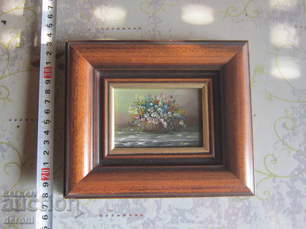 Old painting signed thumbnail 3 with price 120.00 BGN | € 61.36 Old painting signed thumbnail 3 with price 120.00 BGN | € 61.36