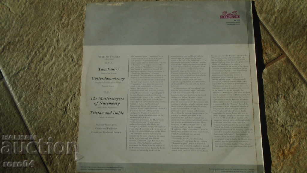 Auction RICHARD WAGNER - RRR Auction RICHARD WAGNER - RRR