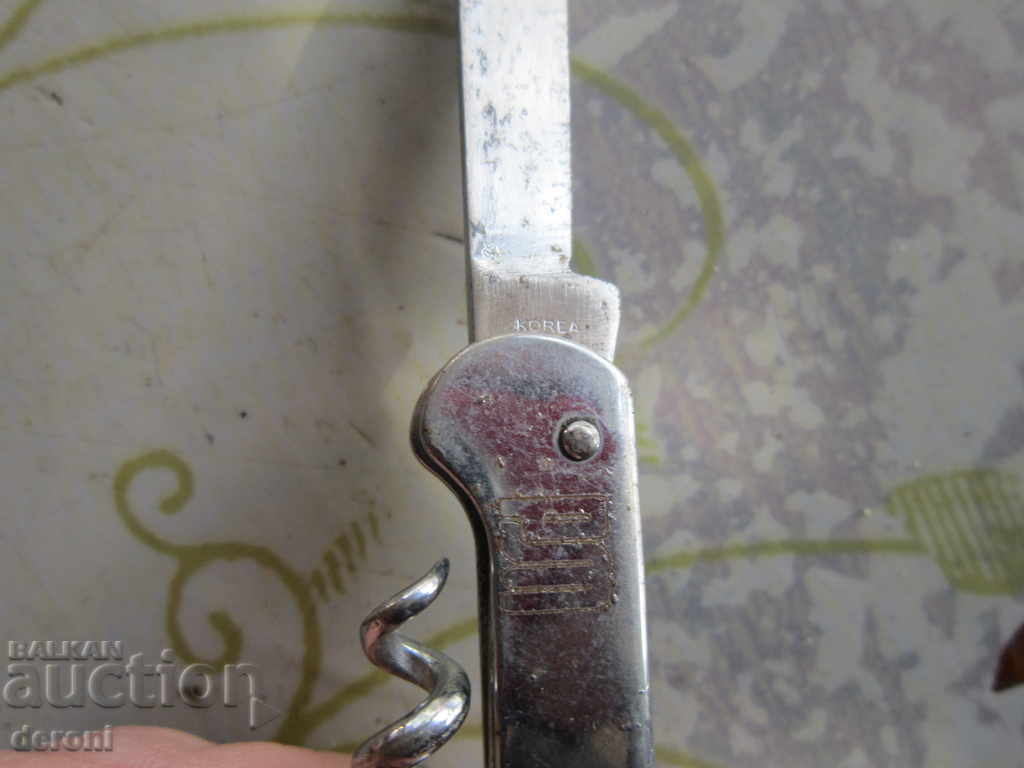 Auction  Korean waiter knife opener corkscrew corkscrew