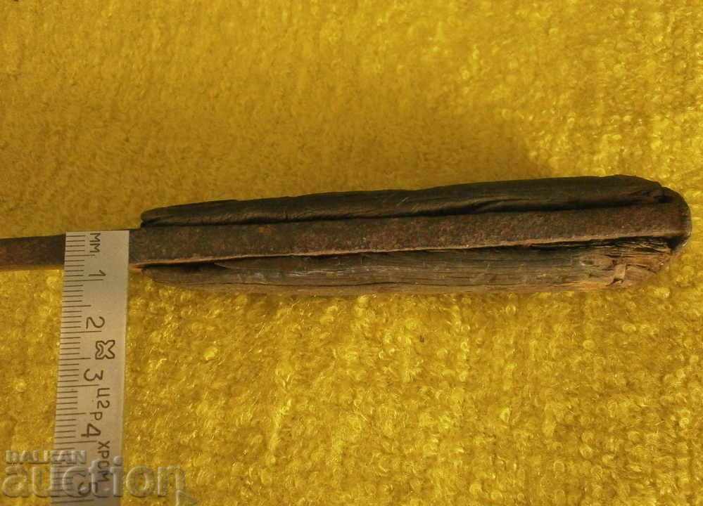 ANTIQUE FORGED KNIFE - HORNED CHIREN haidushka dagger - 6 ANTIQUE FORGED KNIFE - HORNED CHIREN haidushka dagger - 6